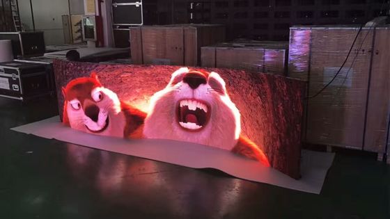 Kryty pełny kolor 3,9 Wynajem zakrzywiony ekran Led Stage Led z kątem widzenia 140º