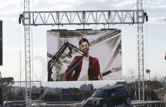P6.25 Przezroczysty, wodoodporny ekran LED z ramą aluminiową odlewaną ciśnieniowo