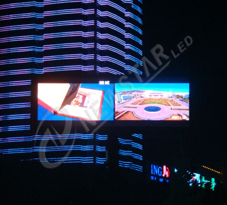 Wodoodporna jasność P10 Billboard Wyświetlacz LED Outdoor 320mm x 160mm